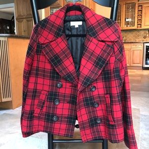 Merona Plaid Peacoat from Target